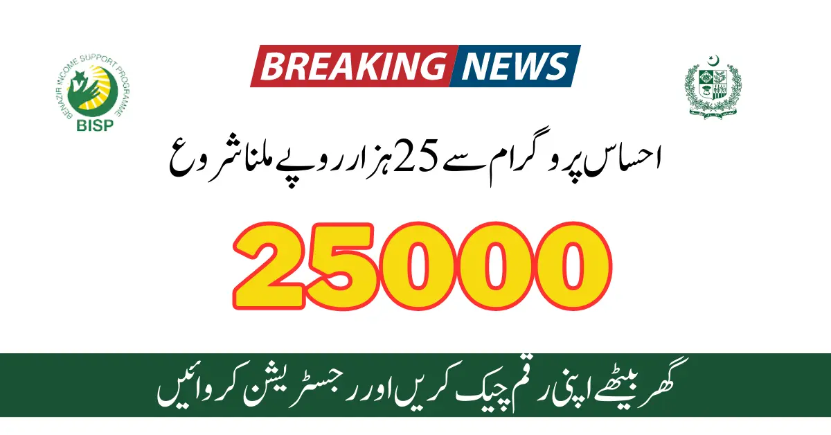 Ehsaas Program CNIC Check Online 25000 2023 New Registration