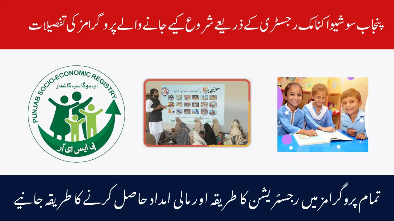 All Financial Assistance Schemes Under PSER in Pakistan